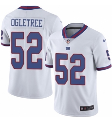 Men's Nike New York Giants #52 Alec Ogletree Limited White Rush Vapor Untouchable NFL Jersey