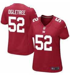 Women's Nike New York Giants #52 Alec Ogletree Game Red Alternate NFL Jersey