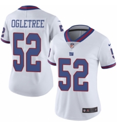 Women's Nike New York Giants #52 Alec Ogletree Limited White Rush Vapor Untouchable NFL Jersey