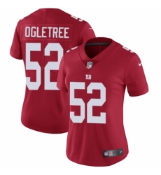 Women's Nike New York Giants #52 Alec Ogletree Red Alternate Vapor Untouchable Elite Player NFL Jersey