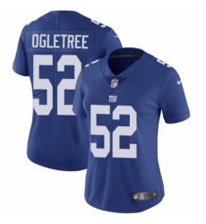Women's Nike New York Giants #52 Alec Ogletree Royal Blue Team Color Vapor Untouchable Elite Player NFL Jersey