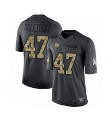Youth New York Giants #47 Alec Ogletree Limited Black 2016 Salute to Service Football Jersey
