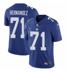 Men's Nike New York Giants #71 Will Hernandez Royal Blue Team Color Vapor Untouchable Limited Player NFL Jersey