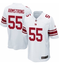 Men's Nike New York Giants #55 Ray-Ray Armstrong Game White NFL Jersey