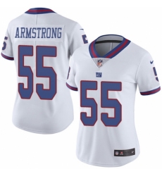 Women's Nike New York Giants #55 Ray-Ray Armstrong Limited White Rush Vapor Untouchable NFL Jersey