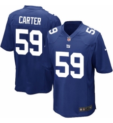 Men's Nike New York Giants #59 Lorenzo Carter Game Royal Blue Team Color NFL Jersey