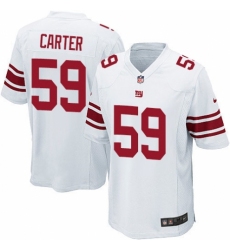 Men's Nike New York Giants #59 Lorenzo Carter Game White NFL Jersey