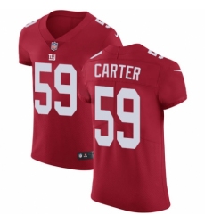 Men's Nike New York Giants #59 Lorenzo Carter Red Alternate Vapor Untouchable Elite Player NFL Jersey