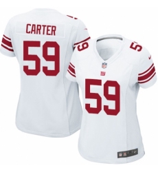 Women's Nike New York Giants #59 Lorenzo Carter Game White NFL Jersey