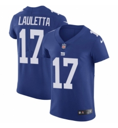 Men's Nike New York Giants #17 Kyle Lauletta Royal Blue Team Color Vapor Untouchable Elite Player NFL Jersey