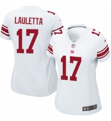 Women's Nike New York Giants #17 Kyle Lauletta Game White NFL Jersey