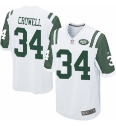 Men's Nike New York Jets #34 Isaiah Crowell Game White NFL Jersey