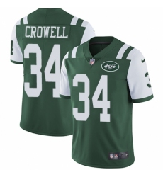 Men's Nike New York Jets #34 Isaiah Crowell Green Team Color Vapor Untouchable Limited Player NFL Jersey