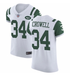Men's Nike New York Jets #34 Isaiah Crowell White Vapor Untouchable Elite Player NFL Jersey