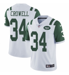 Men's Nike New York Jets #34 Isaiah Crowell White Vapor Untouchable Limited Player NFL Jersey