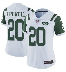 Women's Nike New York Jets #20 Isaiah Crowell Green Team Color Vapor Untouchable Limited Player NFL Jersey