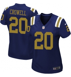 Women's Nike New York Jets #20 Isaiah Crowell Limited Navy Blue Alternate NFL Jersey