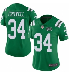 Women's Nike New York Jets #34 Isaiah Crowell Limited Green Rush Vapor Untouchable NFL Jersey