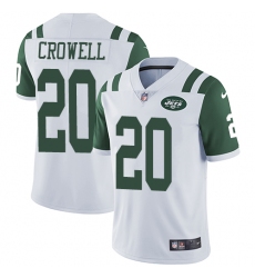Youth Nike New York Jets #20 Isaiah Crowell White Vapor Untouchable Limited Player NFL Jersey