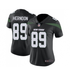 Women's New York Jets #89 Chris Herndon Black Alternate Vapor Untouchable Limited Player Football Jersey