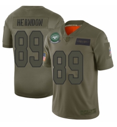 Women's New York Jets #89 Chris Herndon Limited Camo 2019 Salute to Service Football Jersey