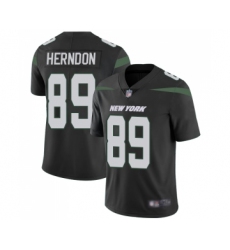 Youth New York Jets #89 Chris Herndon Black Alternate Vapor Untouchable Limited Player Football Jersey