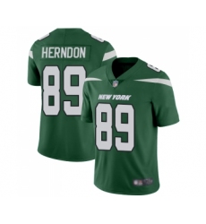 Youth New York Jets #89 Chris Herndon Green Team Color Vapor Untouchable Limited Player Football Jersey