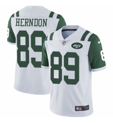 Youth Nike New York Jets #89 Chris Herndon White Vapor Untouchable Limited Player NFL Jersey