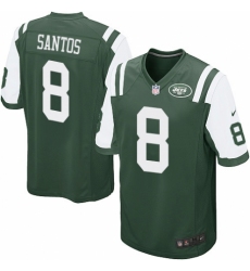 Men's Nike New York Jets #8 Cairo Santos Game Green Team Color NFL Jersey