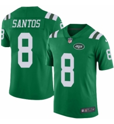 Men's Nike New York Jets #8 Cairo Santos Limited Green Rush Vapor Untouchable NFL Jersey