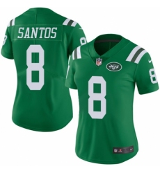 Women's Nike New York Jets #8 Cairo Santos Limited Green Rush Vapor Untouchable NFL Jersey