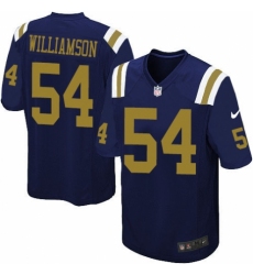 Men's Nike New York Jets #54 Avery Williamson Limited Navy Blue Alternate NFL Jersey