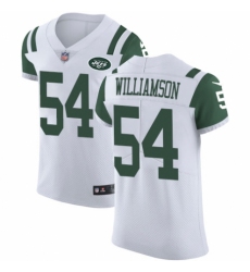 Men's Nike New York Jets #54 Avery Williamson White Vapor Untouchable Elite Player NFL Jersey