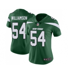 Women's New York Jets #54 Avery Williamson Green Team Color Vapor Untouchable Limited Player Football Jersey