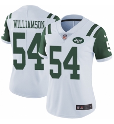 Women's Nike New York Jets #54 Avery Williamson White Vapor Untouchable Elite Player NFL Jersey