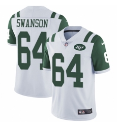 Youth Nike New York Jets #64 Travis Swanson White Vapor Untouchable Limited Player NFL Jersey
