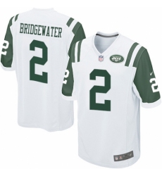 Men's Nike New York Jets #2 Teddy Bridgewater Game White NFL Jersey