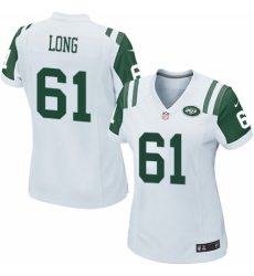 Women's Nike New York Jets #61 Spencer Long Game White NFL Jersey