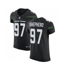 Men's New York Jets #97 Nathan Shepherd Black Alternate Vapor Untouchable Elite Player Football Jersey