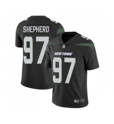 Men's New York Jets #97 Nathan Shepherd Black Alternate Vapor Untouchable Limited Player Football Jersey
