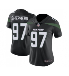 Women's New York Jets #97 Nathan Shepherd Black Alternate Vapor Untouchable Limited Player Football Jersey