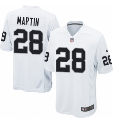 Men's Nike Oakland Raiders #28 Doug Martin Game White NFL Jersey