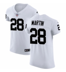 Men's Nike Oakland Raiders #28 Doug Martin White Vapor Untouchable Elite Player NFL Jersey