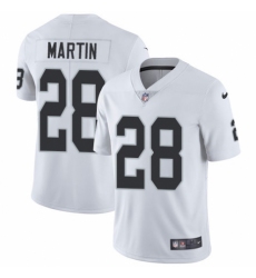 Men's Nike Oakland Raiders #28 Doug Martin White Vapor Untouchable Limited Player NFL Jersey