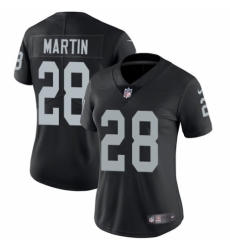 Women's Nike Oakland Raiders #28 Doug Martin Black Team Color Vapor Untouchable Limited Player NFL Jersey