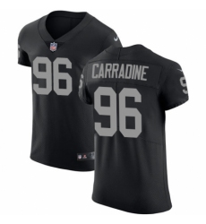 Men's Nike Oakland Raiders #96 Cornellius Carradine Black Team Color Vapor Untouchable Elite Player NFL Jersey