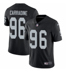 Men's Nike Oakland Raiders #96 Cornellius Carradine Black Team Color Vapor Untouchable Limited Player NFL Jersey