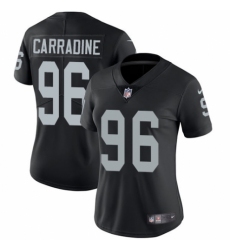 Women's Nike Oakland Raiders #96 Cornellius Carradine Black Team Color Vapor Untouchable Limited Player NFL Jersey
