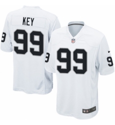 Men's Nike Oakland Raiders #99 Arden Key Game White NFL Jersey