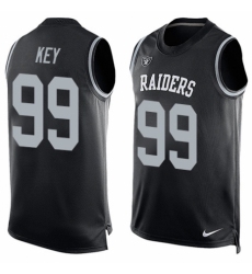Men's Nike Oakland Raiders #99 Arden Key Limited Black Player Name & Number Tank Top NFL Jersey
